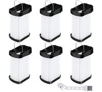 Erinice 6 Pack Replacement Fabric Filter Compatible with Shark Cordless Handheld Vacuum WANDVAC WV401 WV401BL WV401PK WV403BR Compare to Part XFFWV400