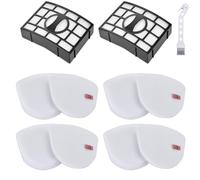 Erinice CU530 Filter Replacement for Shark Navigator Lift-Away Upright Vacuum UV725 & Navigator Zero-M Lift-Away Speed Vacuum ZU560, 2 HEPA+ 4 Foam & Felt Filters, Compare to part # XFFK560# XHEPA560