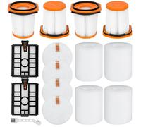 Erinice Filter Kit for Shark WS642AE Wandvac Cordless Stick Vacuum Parts WS642AE Filters Replacement Attachment (4 HEPA Filters, 4 Foam & Felt Filters, 2 Base Post-Motor Filters, 1 Brush) 11 Pack