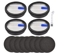 Erinice Filter Replacement for Afoddon A200Pro A200 upright vacuum, for Orfeld B08 / C10A / C10G Part for NEQUARE S12 S25 S26 series cordless vacuum accessories, 4 HEPA Filters + 8 Foam Pre-filters