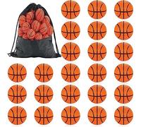 Erinnmy Mini Basketballs, 24 PCS Stress Relief Toys, 4 cm Diameter, Foam, Sports Theme, for Children, School, Carnival, Gift Filler