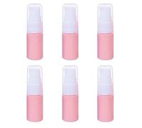 erioctry 10ml Portable Empty Bottle Refillable Cream Shampoo Lotion Treatment with Travel Cap Toiletry Liquid Cosmetic Container 6 Pack (Pink)