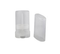erioctry 10Pcs 15ml 0.5oz Empty Refillable Plastic Deodorant Crayon Chapstick Tube Pipe Bottle Containers Oval DIY Lipstick Lip Balm Lip Gloss Tubes Holder Case (Clear)