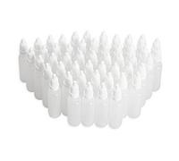 erioctry 50Pcs 20ML Empty Plastic Dropper Dropping Bottles(Drops of Plug Can Removable) Portable Plastic Bottle Eye Liquid Dropper Refillable Bottles Containers (20ML)