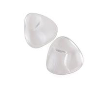 erioctry Bra and Bikini Gel Inserts for Summer Waterproof Silicone Triangle Push-Up Breast Pads Swimsuit and Bra Inserts for Female Transparent/Nude Available (Transparent)