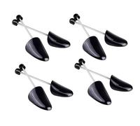 erioctry Men's Black Adjustable Keep Shape Shoe Trees Shoe Stretcher Boot Holder Shaper With Tension Spring Coil 4 Pairs