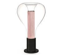 Eris Table Lamp Black Base Pale Rose LZF Lamps - ERIS M BK