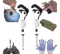 ERISAMO 2pcs Small Adjustable Wrench, The Micro Stubby, 2 in 1 Wrench Tool for Tight Spaces