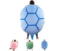 ERISAMO Aqua Cuddles Turtle Pillow, Turtle Costume Plush Pillow, Wearable Turtle Shell Pillows, Turtle Cushion Wearable, Giant Turtle Pillow, Turtle Shell Pillow Gift For Kids Adults (80CM, Blue)