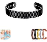 ERISAMO Biancat ProstaPower Magnetic Copper Band, Magnetic Copper Prostate Band, Improves Blood Circulation, Magnetic Copper Band Fashion Bracelets for Unisex (Black)