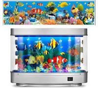 ERISAMO Frutiger Aero Fish Lamp, 2024 Frutiger Aero Night Light for Aquariums, Artificial Tropical Decor with Virtual Motion Simulation, HG5861