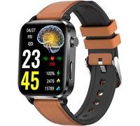 ERISAMO The Suga Pro Smartwatch, Suga Pro Watch for Women Men, Military Smart Watches for Men, 1.88" HD Touch Screen Smart Watch, with Health Monitor Fitness Tracker, Ip68 Waterproof (Suga Pro-Brown)