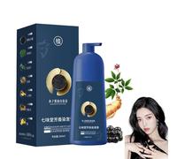 ERISAMO ZhiHuaShi Caviar Protein Hair Dye, Black, Natural, Liquid, Easy Application, Nourishing, Temporary, All Hair Colors, All Hair Types