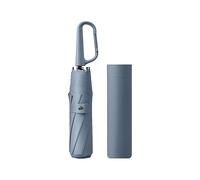 erised's bifrost Compact Folding Umbrella Carabiner Handle Coating Layer Fabric Blocking UV Protection 99.9%/Car/Small Travel Backpack/Lightweight Portable/Rain Sun Anti UPF 50/Men Women Kids