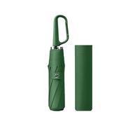 erised's bifrost Compact Folding Umbrella Carabiner Handle Coating Layer Fabric Blocking UV Protection 99.9%/Car/Small Travel Backpack/Lightweight Portable/Rain Sun Anti UPF 50/Men Women Kids