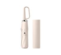 erised's bifrost Compact Folding Umbrella Carabiner Handle Coating Layer Fabric Blocking UV Protection 99.9%/Car/Small Travel Backpack/Lightweight Portable/Rain Sun Anti UPF 50/Men Women Kids