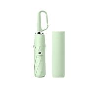 erised's bifrost Compact Folding Umbrella Carabiner Handle Coating Layer Fabric Blocking UV Protection 99.9%/Car/Small Travel Backpack/Lightweight Portable/Rain Sun Anti UPF 50/Men Women Kids