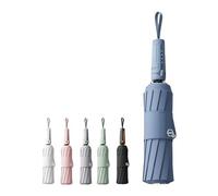 erised's bifrost Travel Folding Umbrella with 5cm Wide Strap/Auto-Open/Close 3D Button/Mecha-Style Handle Design/UPF 50+ Sun Protection/Portable Outdoor Sun & Rain/10Ribs/Handbag/Car/Men