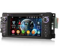 erisin [4+64GB] 8 Core Android 14 Car Stereo Head Unit for Jeep Compass Wrangler Dodge Challenger Chrysler Carplay GPS Sat Nav DSP Bluetooth 5.0 WiFi CD/DVD IPS Radio Canbus Touch screen