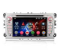 Erisin 7 inch 8-Core Android 14 Car Stereo with Sat Nav CD Player 4+64GB for Ford Focus Mondeo S-Max C-Max Galaxy Support Bluetooth 5.0 CarPlay Android Auto DAB+ Wifi GPS DSP USB Radio