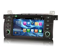 Erisin 8-Core 4+64GB Android 14 Car Stereo 1 Din Head Unit for 3 Series E46 M3 Rover 75 MG ZT Support GPS Sat Nav Wireless Carplay Android Auto DSP Bluetooth 5.0 Dual Band Wifi DAB+ TPMS