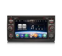 Erisin 8-Core 4+64GB Android 14 Car Stereo Head Unit for Ford Fiesta Mk6 Focus Mk2 Transit Connect C-MAX, S-MAX, Galaxy DVD Player CarPlay & Android Auto HD Touchscreen DAB+