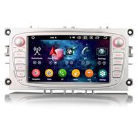 Erisin 8-Core Android 14 Car Stereo Bluetooth 5.0 4+64GB for Ford Mondeo Focus S-Max C-Max Galaxy Wireless CarPlay Android Auto DAB+ Wifi GPS DSP RDS Radio