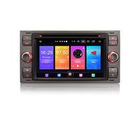 Erisin Android 10.0 7"Car Stereo Sat Nav for Ford C-Max S-Max Fiesta Focus Galaxy Kuga Transit Connect Support GPS Carplay Bluetooth WiFi SWC A2DP FM/AM DAB+DVB-T2 2GB RAM+16GB ROM