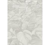 Erismann 10416-10 Non-Woven Wallpaper Jungle Leaves Tropical Watercolour Grey White