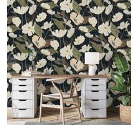 Erismann Wallpaper Fairy Blossom Black