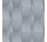 Erismann 3D Geometric Textured Wallpaper in Grey Erismann Grey