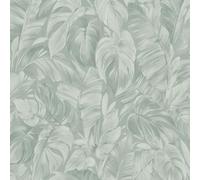 Erismann Abode Play of Light Palm Leaf Sage Green Wallpaper 10416-07