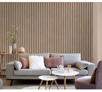 Erismann Acoustic Panel - Oak Vinyl Non Woven Wallpaper