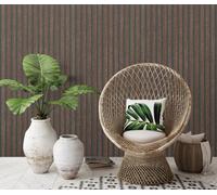 Erismann Acoustic Panel - Walnut Vinyl Non Woven Wallpaper