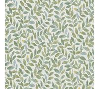 Erismann Ameroso Leaf Blown Vinyl Textured Wallpaper in Green Erismann Green