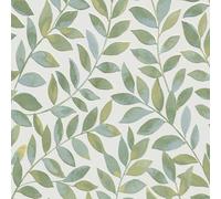 Erismann Ameroso Leaf Blown Vinyl Wallpaper Green Perfect for Kitchens, Living Rooms, hallways, Feature Wall Wallcovering Opus 10462-07