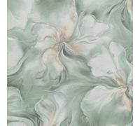Liquid Floral Vinyl Wallpaper Erismann 10514-18 Aurora Marbled Feature Wall Blue