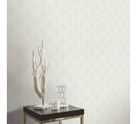 Elle Decoration AvantGarde Light Grey Vinyl Wallpaper by Erismann