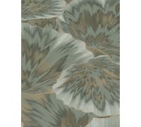 Erismann Bliss Abstract Leaf Olive Metallic Wallpaper 10402-24