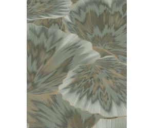 Erismann Bliss Abstract Leaf Olive Metallic Wallpaper 10402-24