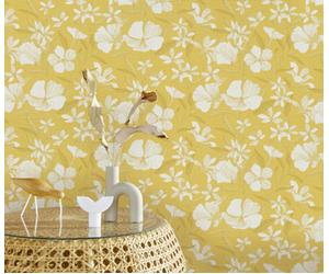 Erismann Brise Quality Vinyl Wallpaper In Yellow