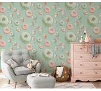 Erismann Candy Pop -Textured Hot Embossed Vinyl In Turquoise