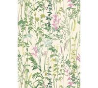 Erismann Casual Chic Cottage Green Wallpaper 10258-05 - Wildflower Meadow Leaf
