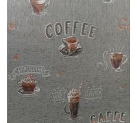 Erismann Coffee Cups Wallpaper Grey Brown Beans Kitchen Paste The Wall Vinyl