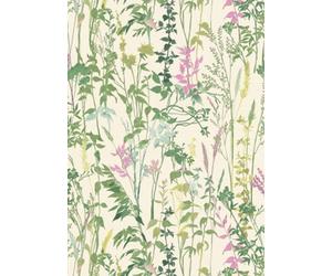 Erismann Cottage Embossed Pink Leaves Wallpaper