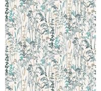 Erismann Cottage Meadow Wallpaper - 10258-18 - Turquoise