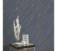 Erismann Opus Calore Vinyl Wallpaper - Blue