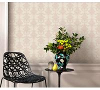 Erismann Decadent Damask Textured Rose Vinyl Wallpaper