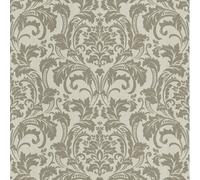 Erismann Deluxe Damask Silver Glass Bead Wallpaper Textured Paste The Wall Vinyl
