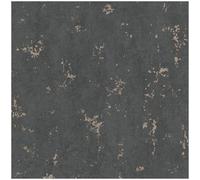Erismann Distressed Weathered Concrete Black Gold Metallic Paste The Wall